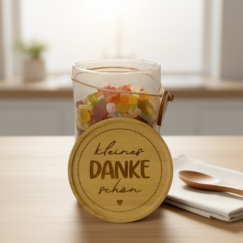 Vorratsglas "Kleines Dankeschön" | Liebevolles Geschenk | Danke sagen mit Stil