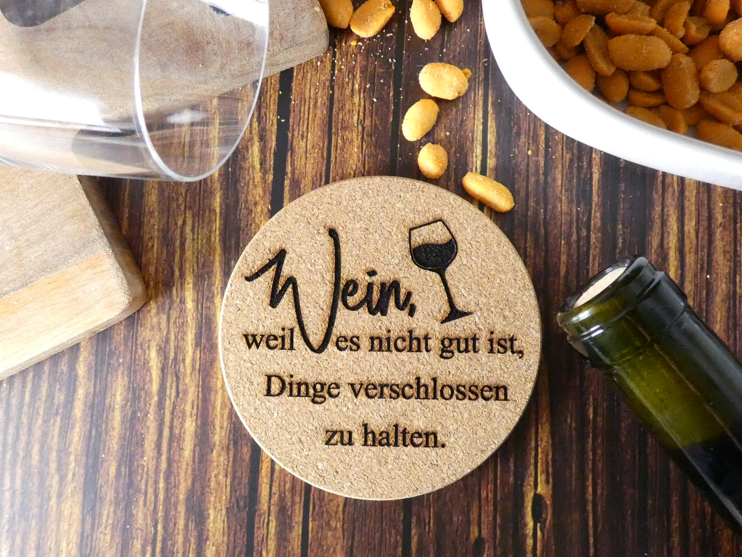 Korkuntersetzer "Wein"