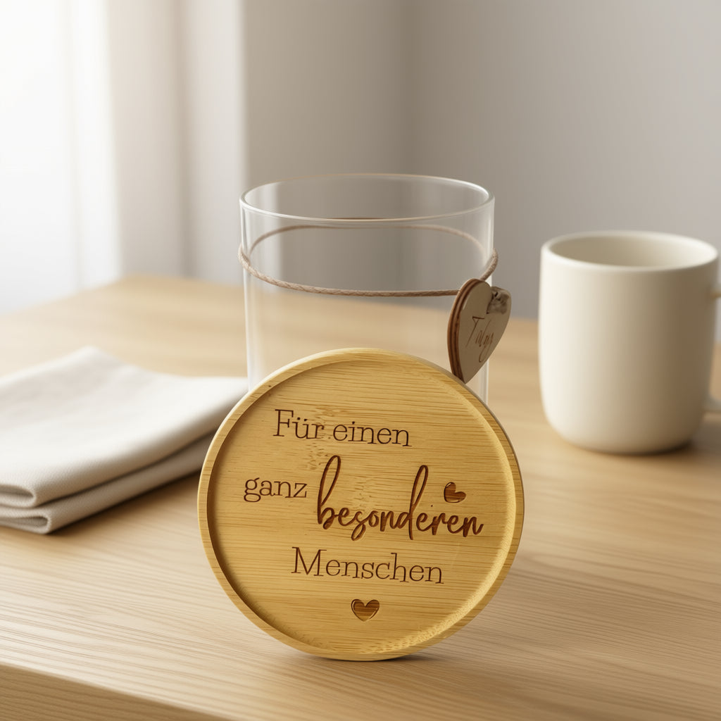 Vorratsglas "Für einen besonderen Menschen" | Liebevolles Geschenk | Aufmerksamkeit mit Herz