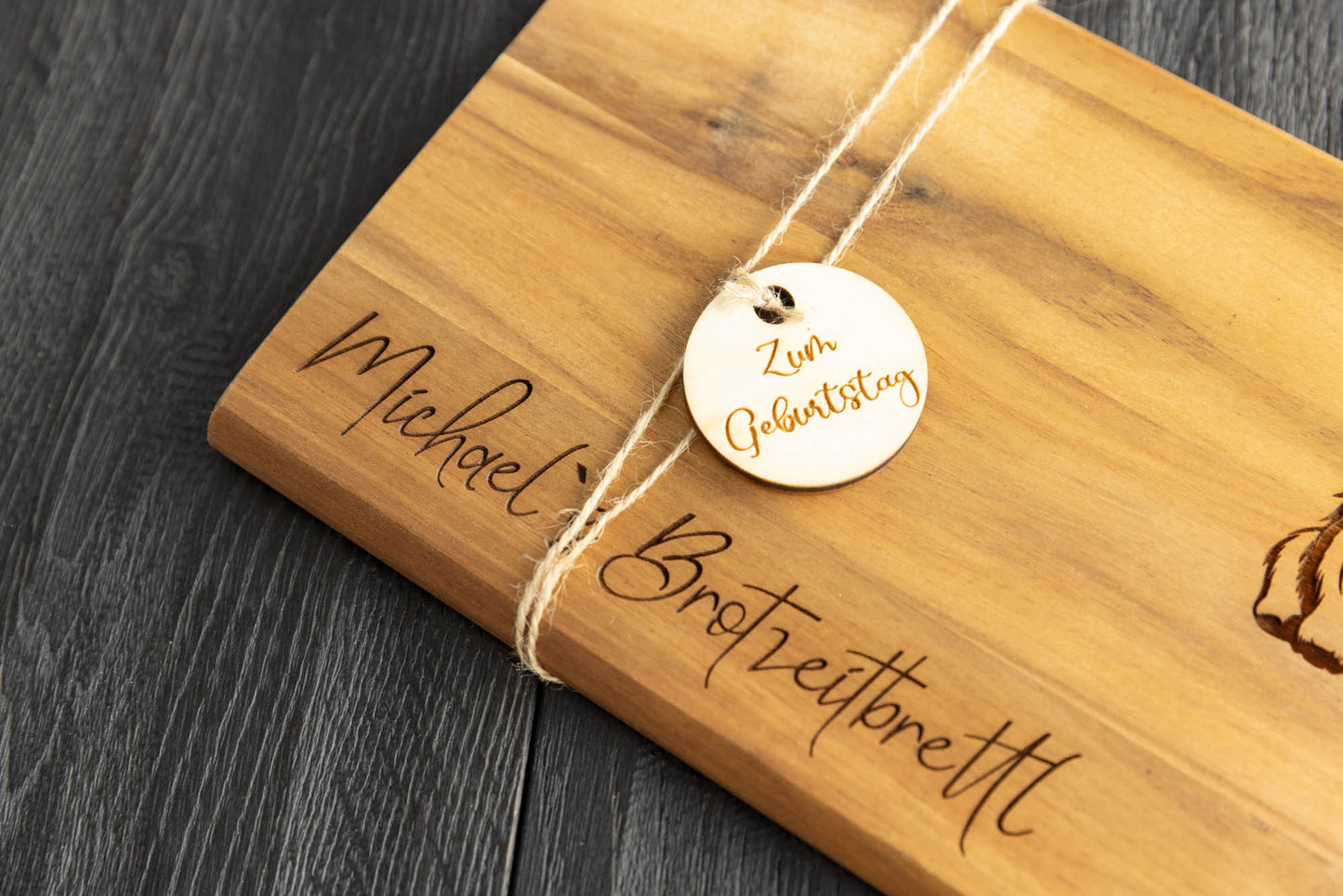 Brotzeitbrettl Akazie Kinder 👶 👧  -verschiedene Motivauswahl-