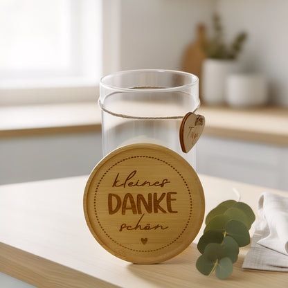Vorratsglas "Kleines Dankeschön" | Liebevolles Geschenk | Danke sagen mit Stil