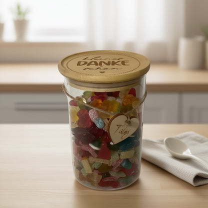 Vorratsglas "Kleines Dankeschön" | Liebevolles Geschenk | Danke sagen mit Stil