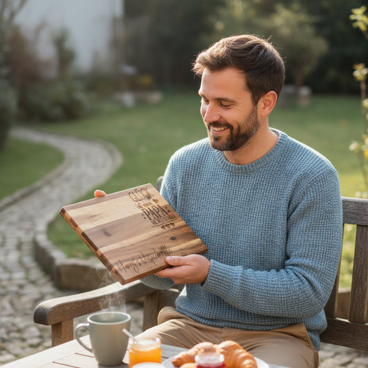 Brotzeitbrettl Akazie Papa / Opa 🧓 👨  -verschiedene Motivauswahl-