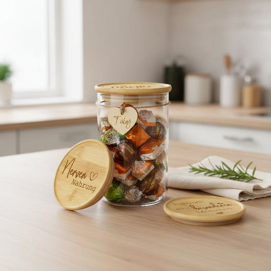 Vorratsglas "Nervennahrung" | Liebevolles Geschenk | Aufmerksamkeit mit Herz