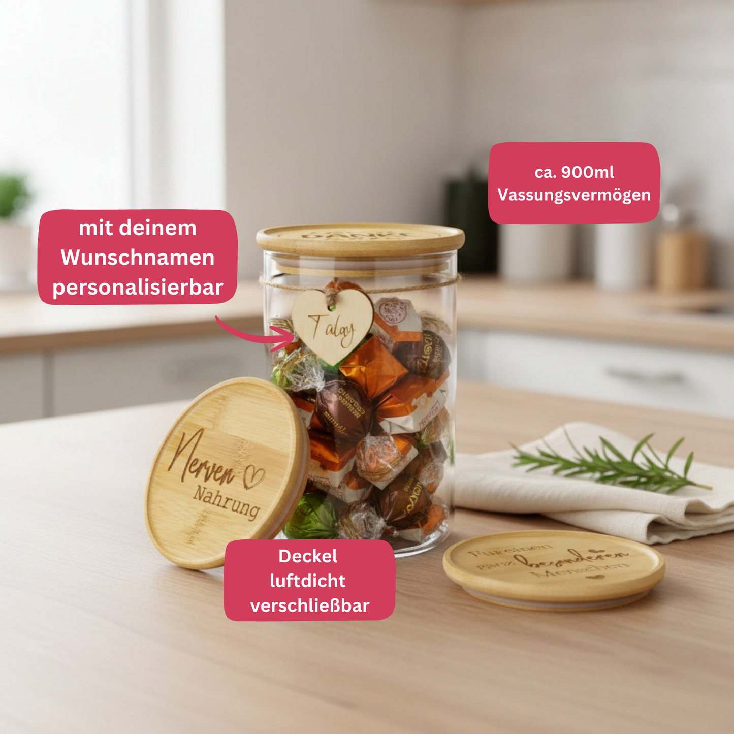 Vorratsglas "kleines Dankeschön"