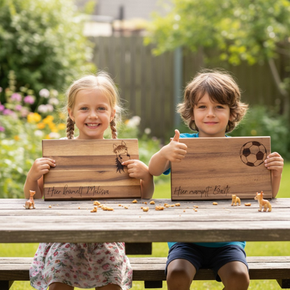 Brotzeitbrettl Akazie Kinder 👶 👧  -verschiedene Motivauswahl-