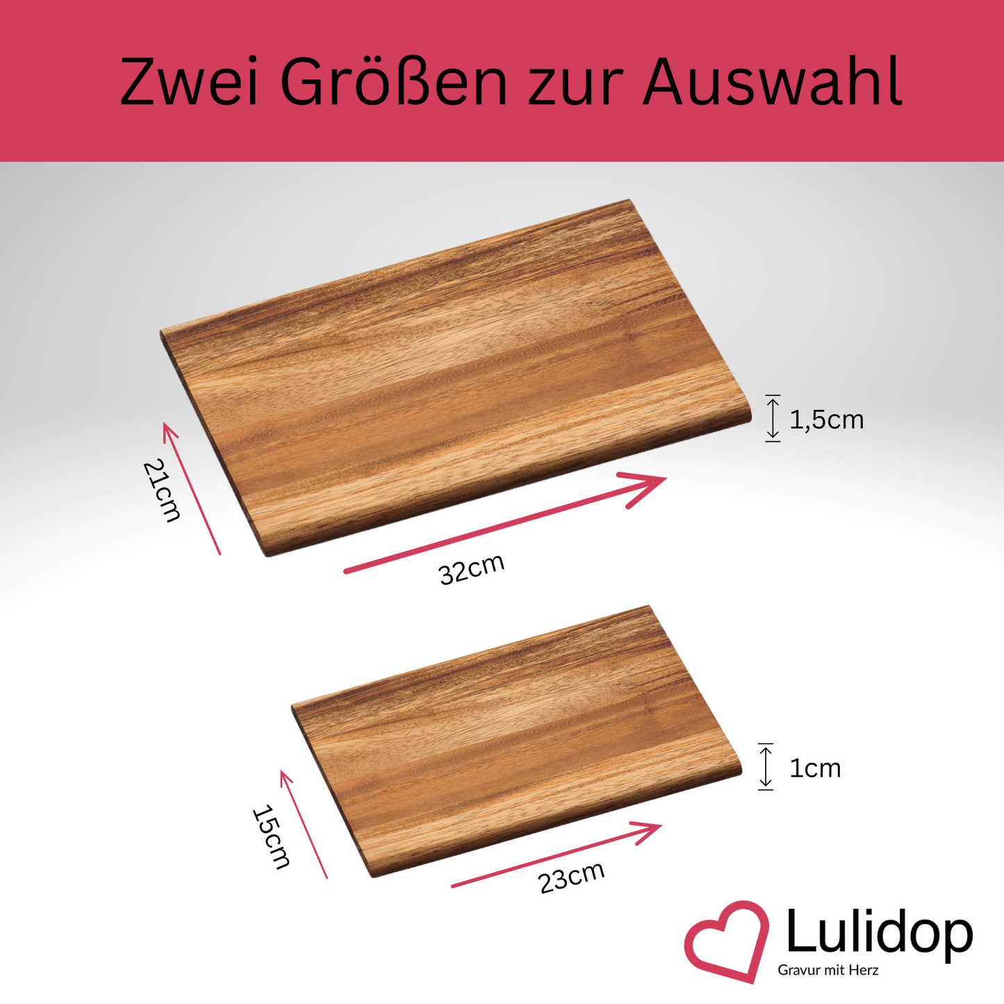 Brotzeitbrettl Akazie Hochzeit / Jahrestag 💍