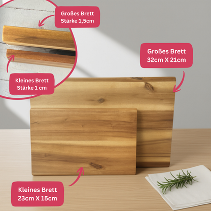 Brotzeitbrettl Akazie Hochzeit / Jahrestag 💍