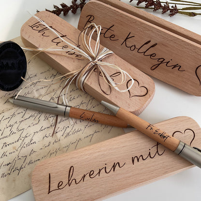 Personalisierter Kugelschreiber mit Etui