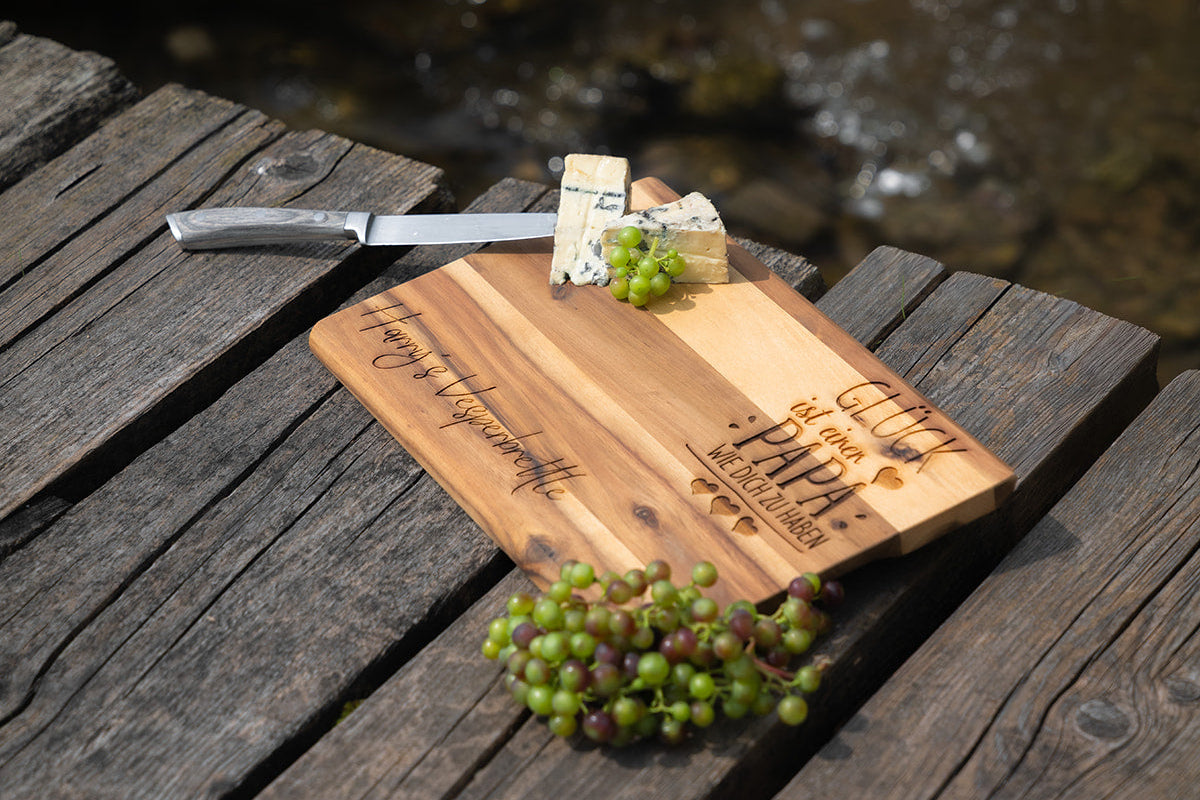 Brotzeitbrettl Akazie Papa / Opa 🧓 👨  -verschiedene Motivauswahl-