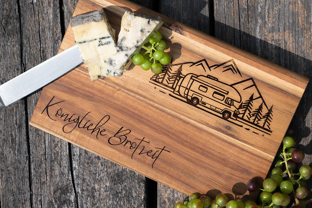Brotzeitbrettl Akazie Fahrzeuge 🚗 🏍 🚲  -verschiedene Motivauswahl-