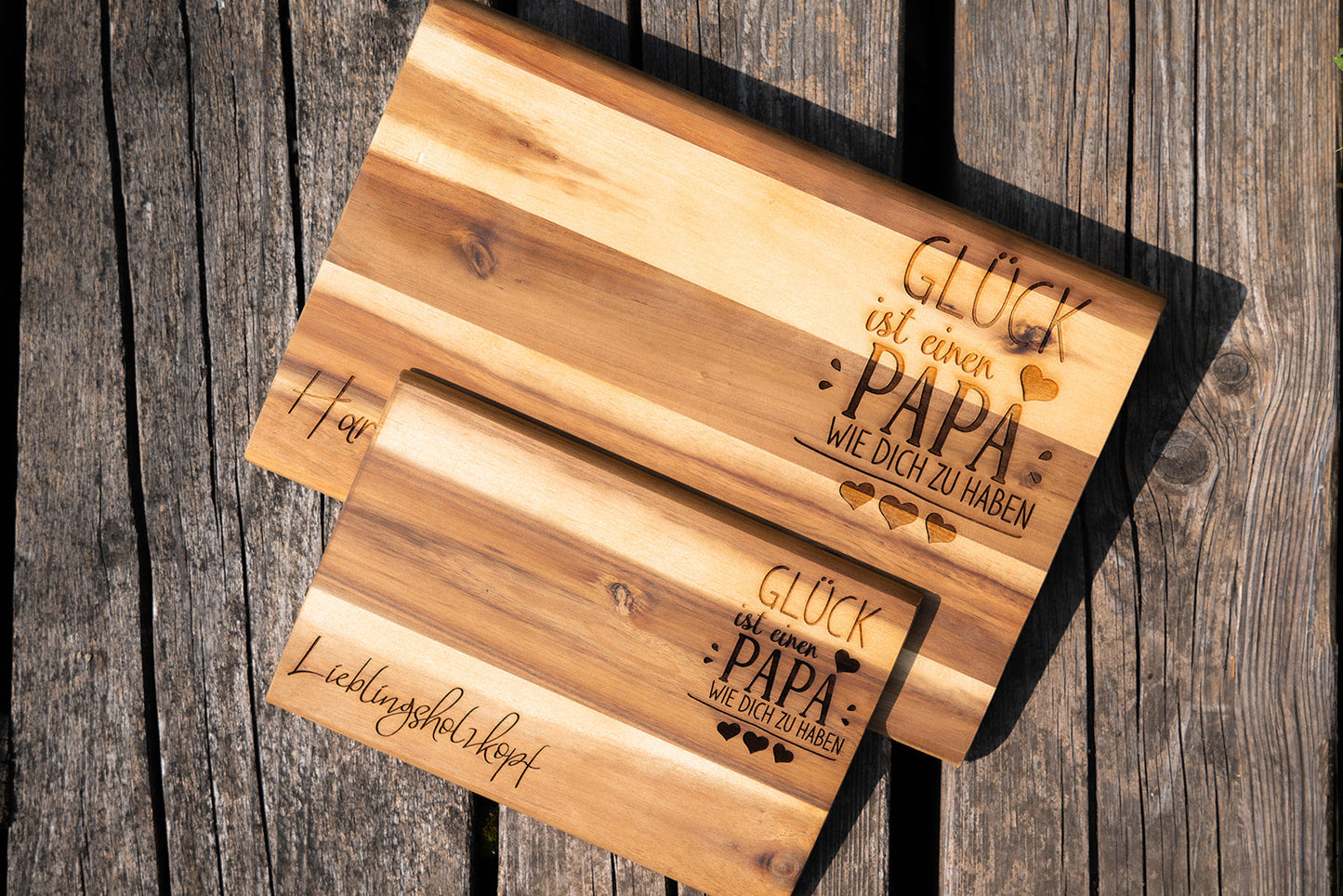 Brotzeitbrettl Akazie Papa / Opa 🧓 👨  -verschiedene Motivauswahl-