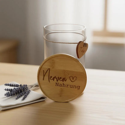 Vorratsglas "Nervennahrung" | Liebevolles Geschenk | Aufmerksamkeit mit Herz